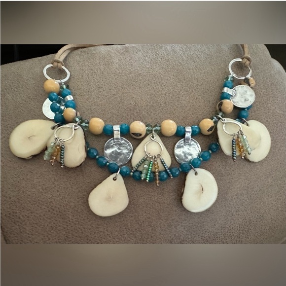 ‼️FINAL PRICE‼️ Silpada Polished Palms SS Tagua Nut Necklace (N3307) - Picture 2 of 12